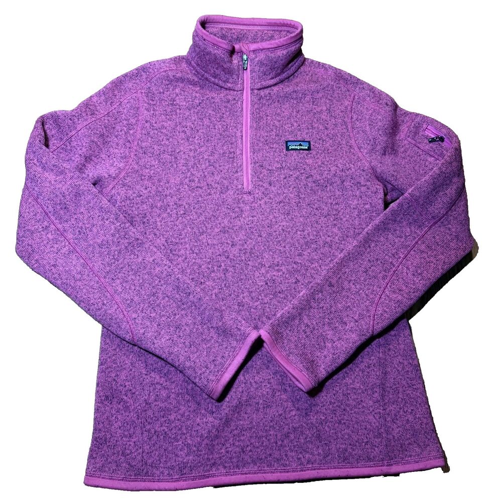 Women’s Patagonia Better Sweater 1/4 Zip Pullover Fleece Jacket Small Merlot